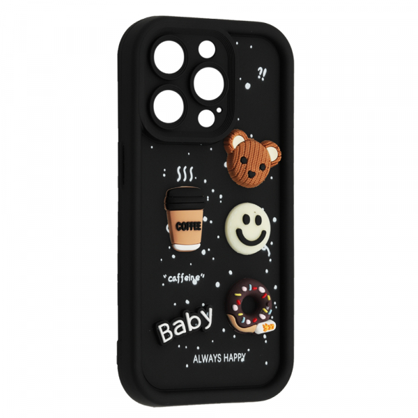 Накладка Pretty Toys для IPhone 13 Pro Max (Black/baby)-0